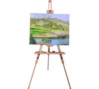 Mont Marte Chevalet trépied pliable et réglable en bois en hêtre, pour la peinture, supporte des toiles jusqu'à 120 cm (47") de haut
