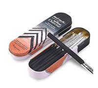 Mont Marte Crayons Fusain -10 pièces de différentes Tailles - Dessin Noir - Dans un Etui en Aluminium - Parfaits pour des Dessins impressionnants