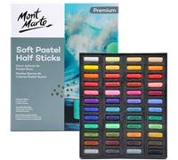 MONT MARTE Lot de 72 demi-bâtons pastel doux, finition poudrée extra douce
