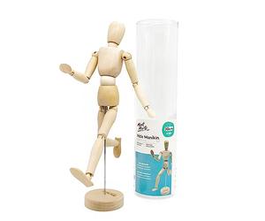 Mont Marte Mannequin Homme 30 cm - Modèle de Dessin - Figurine Idéal - Marionnette en Bois - pour Les Débutants, Les Professionnels et Les Artistes