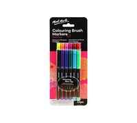 Mont Marte marqueurs de brosse de coloriage pour adulte, 12 pièces. à pointe fine marqueurs de couleur avec une brosse Flexible à pointe.