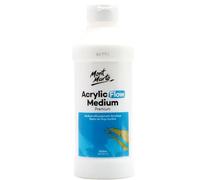 Mont Marte Medium Acrylique - 500ml - Médium fluide pour des coups de Pinceau longs et lisses - Améliorateur de fluidité pour les peintures Acryliques