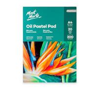 Mont Marte Papier Pastel A4 - Premium Papier Pastel Sec - 20 Feuilles - 200g/m² - Idéal pour les Pastels Doux et les Pastels à l'Huile