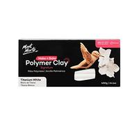 Mont Marte Pate Polymere Blanche - 400g Polymer Clay - Texture douce et régulière - Argile Polymère pour Poterie, Modelage et Bricolage