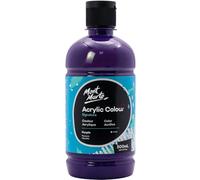 MONT MARTE Peinture Acrylique-Violette, 16,9oz(500ml), fini semi-mate, convient pour la toile, le bois, le tissu, le cuir, le carton, le papier, le MDF et l'artisanat