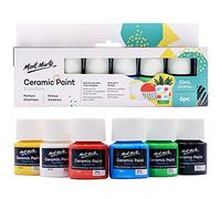 MONT MARTE Peinture céramique Signature, 6 couleurs mélangables, flacons de 20 ml, peinture pour porcelaine, porcelaine et verre, fournitures d'art et d'artisanat pour projets de bricolage, peintures