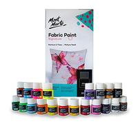 MONT MARTE Peinture Textile & Tissu Set - 20 pièces x 20ml - Peintures Textiles Permanentes - Couleurs de haute Qualité - Idéal pour l'habillement, les Sacs et tous les Tissus