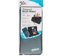 MONT MARTE Portefeuille à Brosse zippé avec 22 Fentes, Naturel, Standard