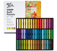 MONT MARTE Signature Lot de 48 pastels doux dans une boîte en étain 48 couleurs assorties, bâtons de pastel vifs, excellent mélange, livrés dans un étui de rangement, idéal pour l'art, l'artisanat, le