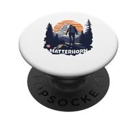 Mont Matterhorn Zermatt Randonnée Visiter la Suisse Cadeaux PopSockets PopGrip Adhésif