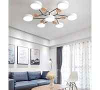 Mont Moderne Mount de Plafond Nordic Blanc LED Circulaire Acrylique 4 CHELLES CHANDELER SPOUTNIK Light avec DÉCORATION DÉCOR