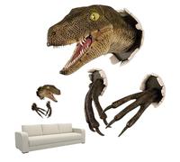 Mont mural de tête de dinosaure 3d Dinosaure Mur Art Sculpture Mur Mouc Moustred Dinosaur Statue Accessoires de chambre à coucher dinosaure pour la maison, Dinosaur Wall Art, Dinosaur Head Wall Mount