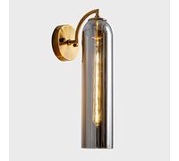 Mont mural en verre clair Gold Metal Sconce Modern Wall Lampe de tête de tête de lit d'éclairage, les lampes murales E27 Wall Lits de lavage mural intérieur pour le coucher de chambre à coucher