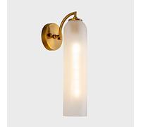 Mont mural en verre clair Gold Metal Sconce Modern Wall Lampe de tête de tête de lit d'éclairage, les lampes murales E27 Wall Lits de lavage mural intérieur pour le coucher de chambre à coucher