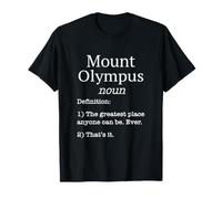 Mont Olympus Souvenirs/Skier Funny Fake Definition Design T-Shirt
