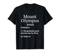 Mont Olympus Souvenirs/Skier Funny Fake Definition Design T-Shirt Graphique avec Valeur