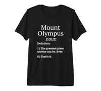 Mont Olympus Souvenirs/Skier Funny Fake Definition Design T-Shirt Haut de Gamme