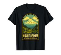 Mont Rainier Vintage Washington National Park Randonnée Nature T-Shirt
