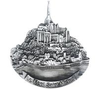 Mont Saint Michel et sa baie de France Aimant de réfrigérateur 3D Souvenir Voyage Réfrigérateur Décoration Autocollant Magnétique Artisanat