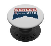 Mont Serles Stubai Summit Tyrol Autriche Voyage Randonnée Cadeaux PopSockets PopGrip Adhésif