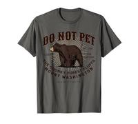 Mont Washington NH Ours Noir drôle Souvenir du New Hampshire T-Shirt
