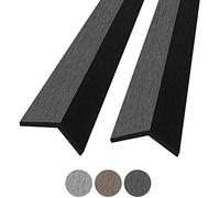 Montafox 5 Cornière de terrasse WPC, Bande de Couverture, Bordure de Plancher L déshabiller - 190 cm Anthracite