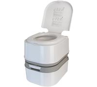 Montafox Mobile Toilettes de Camping, WC Chimiques 24 l avec Pompe à Piston et Compartiment pour Papier Toilette, Hauteur d'assise de 44 cm