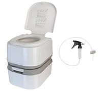 Montafox Toilettes de Camping Portable 24 l Lance de Nettoyage Incluse WC Chimiques, WC + lance de nettoyage