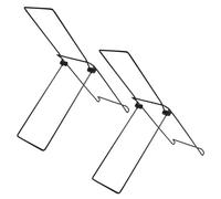 Montage au sol du panneau solaire - Montage inclinable - Lot de 2 supports de montage pour panneau solaire - Support de panneau solaire pliable - Léger pour les activités de plein air