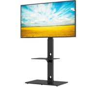 Montage Au Sol Support Tv Sur Pied Pour 30-70 Pouces Téléviseurs Incurvés Plats Led Oled Lcd Jusqu'À 40 Kg, Pivotant Hauteur