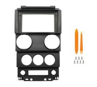 Montage Autoradio Cadre Façade pour Jeep pour Wrangler Rubicon 2008-2010 | 9 pouces autoradio Fascias Android GPS MP5 lecteur stéréo 2 Din unité principale panneau tableau de bord cadre Inst