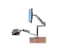 Montage de bureau - Ergotron - WorkFit-LX - Aluminium poli - 106,7 cm - 13,50 kg max