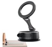 Montage de téléphone de voiture magnétique sous vide, support de téléphone magnétique à vide - Roue à rotation à 360 degrés Mont téléphone pliable pour voiture,stable, berceau de voiture pour mag
