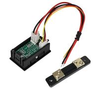 Montage de tension numérique - Gauge AMP DC, Affichage LED 0-100V | Tension 2 en 1 et testeur actuel pour débutants, professionnels, l'électronique bricolage, le diagnostic automobile, le labo
