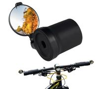 Montage du guidon du rétroviseur de vélo - Extrémité de barre réglable à 360 degrés avec vue grand angle, conception antichoc | Accessoire de vue arrière pour véhicules électriques de