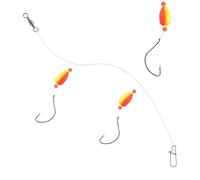 Montage du poisson-chat pour la pêche au rive - Montage détecteur de poissons avec double crochet pour la pêche en eau salée, accessoires de poisson pour la pêche au poisson-chat, la pêche de