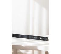 Montage en rack 1U pour 4X ou 2X Raspberry Pi 4/5 avec PoE HAT - Support pour armoire serveur 19 pouces | Imprimé 3D en PETG (blanc, pour 2X Pi 4/5 droits + ouverture)