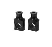 Montage Guidon Riser Collier de serrage pour rehausseur guidon chromé/noir 1" 25 mm 22 pour moto pour rehausseurs pour Shadow Billet