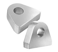 Montage hydraulique Glevis tout-terrain, col de soudure, support Clevis, accessoire de seau Tractor | Travail de camion, support de charge de remorque, sécurité hydraulique du véhicule, équipement