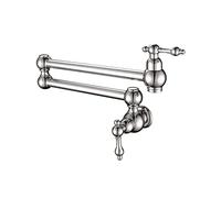 MONTAGE MONT MONTER SOLAIRE POT DE CHANGER TAP TAP DOUBLE-JOINTE SWINGING POT DE CUISINE ROBURE DE FAUTE DE MODES DE COULEURS(Chrome)