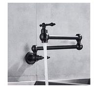 MONTAGE MONT MONTER SOLAIRE POT DE CHANGER TAP TAP DOUBLE-JOINTE SWINGING POT DE CUISINE ROBURE DE FAUTE DE MODES DE COULEURS(Matte Black)