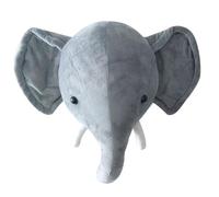 Montage mural de la tête animale en peluche - coton PP plush court | Décoration de pépinière à la maison douce avec design hangovole, chambre à coucher, salon, mur animal Hangoble