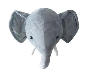 Montage mural de la tête animale en peluche - coton PP plush court | Décoration de pépinière à la maison douce avec design hangovole, chambre à coucher, salon, mur animal Hangoble