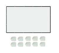 Montage Mural De L'écran Du Projecteur - Écran Portable, Réglage Facile | Affichage Pliable De 150 Pouces, Large Vision De Projection Pour Le Théâtre En Plein Air, Cinéma À La Maison, Instruzion