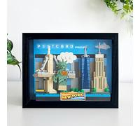 Montage mural pour tableau d'affichage LEGO 40651, 40568, 40569 40654 40519 40713 - Support de crochet pour affichage de modèle, idées cadeaux et peinture décorative d'intérieur pour adulte (noir