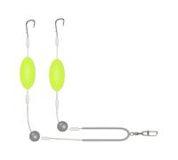 Montage pour Silure - Montage d'appâts pour Silure d'eau Douce, montages Robustes | Montage d'hameçon Circulaire pré-monté, matériel de pêche de Fond, Ligne de Berge, kit de Montage pour Silure