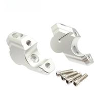 Montage Riser pour Tracer 9 GT | Rehausses de guidon moto, collier de fixation de rehausse, entretoise d'adaptation Kit De Serrage(Argent)