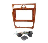 Montage Tableau Bord Châssis Garniture Radio 9 Pouces pour C-Klasse W203 CLK-klasse W209 G-klasse W463 pour Vito pour Viano W639 Cadre Panneau(Mahogany canbus-B)