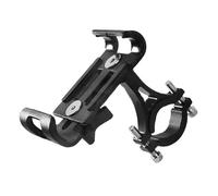 Montage téléphone moto - Design rotatif à 360 ° - Coussinets éponge anti-glissement - Support universel avec pince de guidon, installation sans outil pour VTT, vélos, motos et rouleaux