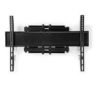 Nedis Support TV mural mouvement intégral TVWM3551BK 37-80" 35 kg max inclinable et rotatif Noir